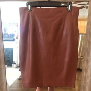 Zara leather pencil skirt
